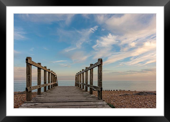 To the beach Framed Mounted Print by Malcolm McHugh