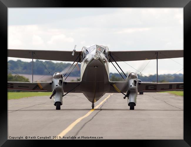 Dragon Rapide Framed Print by Keith Campbell