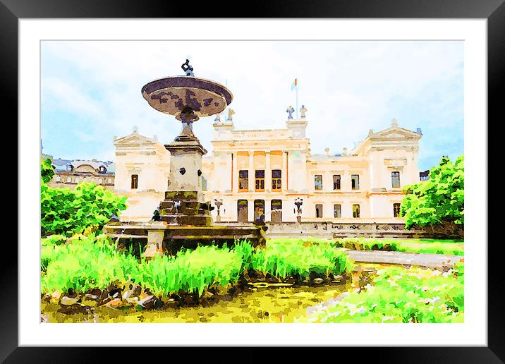 Lund University main building Framed Mounted Print by Wdnet Studio