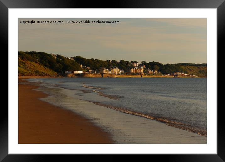 THAT IS FILEY Framed Mounted Print by andrew saxton