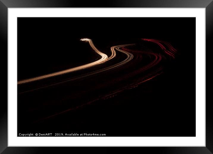 Full speed Framed Mounted Print by DeniART 