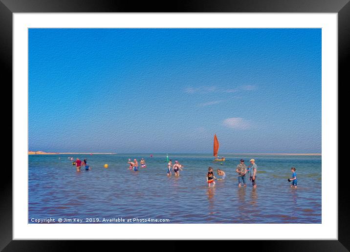 Summer by the Seaside Framed Mounted Print by Jim Key