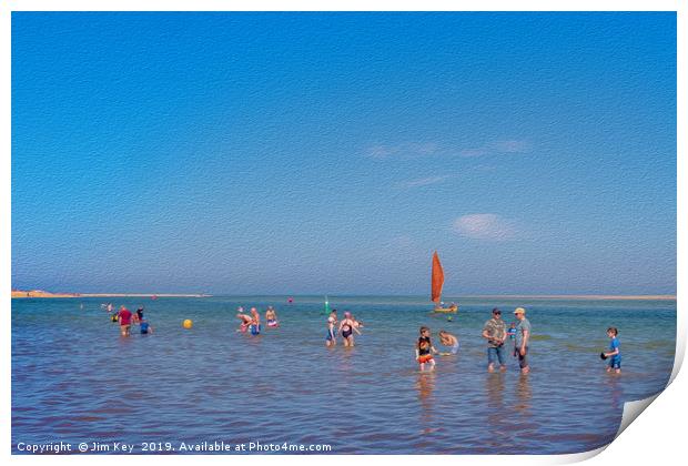 Summer by the Seaside Print by Jim Key