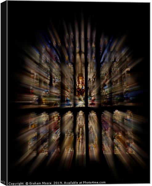 Stained glass window Canvas Print by Graham Moore
