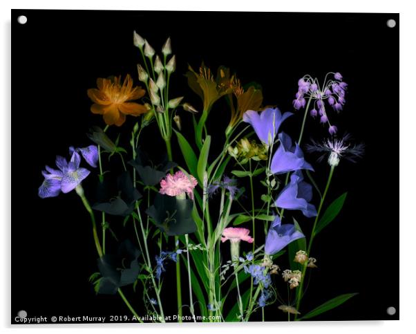 Floral arrangement Acrylic by Robert Murray