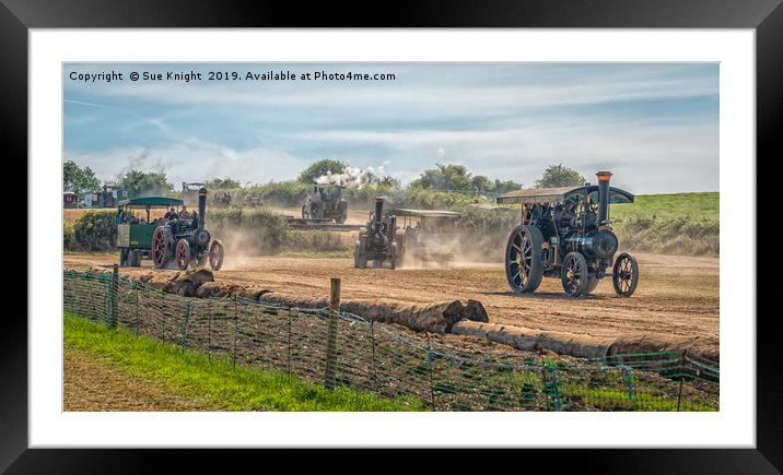 The Great Dorset Steam Fair steam engines Framed Mounted Print by Sue Knight