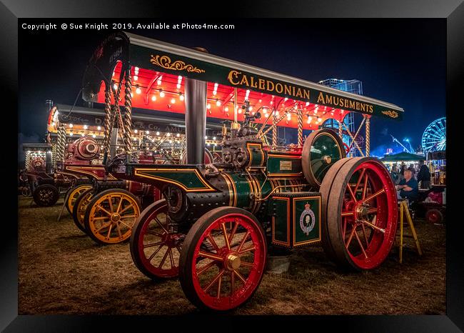 Showmans Engine at the Great Dorset Steam Fair Framed Print by Sue Knight