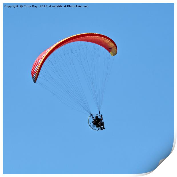 Paraglider Print by Chris Day