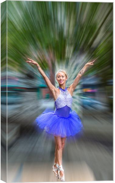 Ballerina in the Park Canvas Print by Darryl Brooks