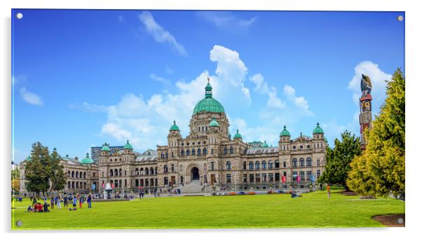 British Columbia Parliament Building Acrylic by Darryl Brooks