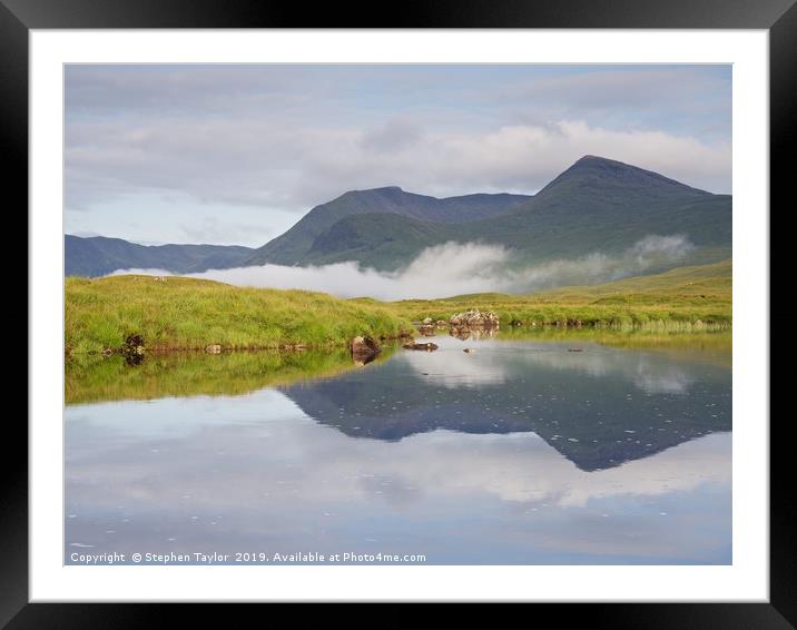 Lochan Na Stainge Framed Mounted Print by Stephen Taylor
