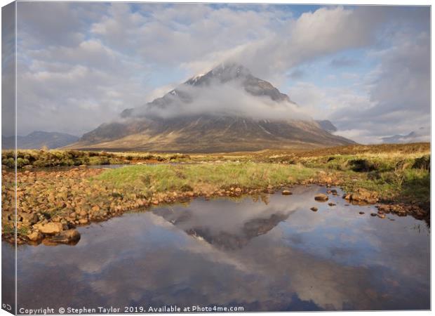 Clearing Mist in Glencoe Canvas Print by Stephen Taylor
