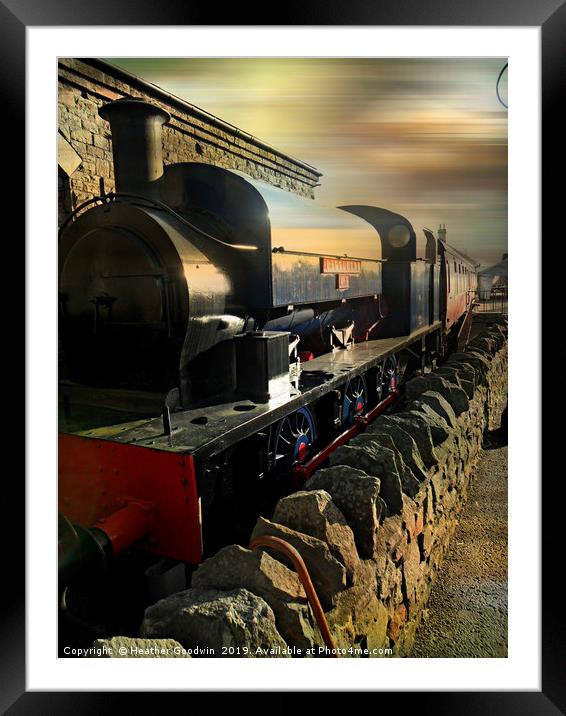 Bittern Railway Framed Mounted Print by Heather Goodwin
