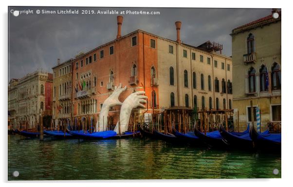 Venice 'Support' Acrylic by Simon Litchfield