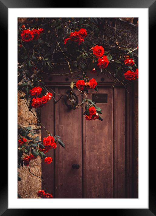 Rustic French doorway Valbonne France Framed Mounted Print by Maggie McCall