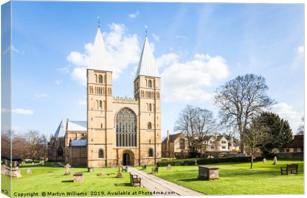 Southwell Minster, Nottinghamshire Canvas Print by Martyn Williams