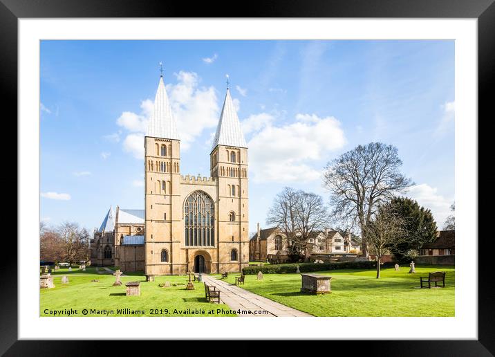 Southwell Minster, Nottinghamshire Framed Mounted Print by Martyn Williams