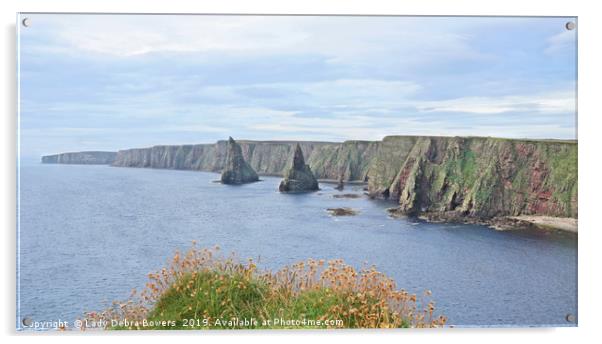 Duncansby Head Stacks Acrylic by Lady Debra Bowers L.R.P.S