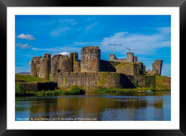 A Fortress in Caerphilly Framed Mounted Print by Jane Metters