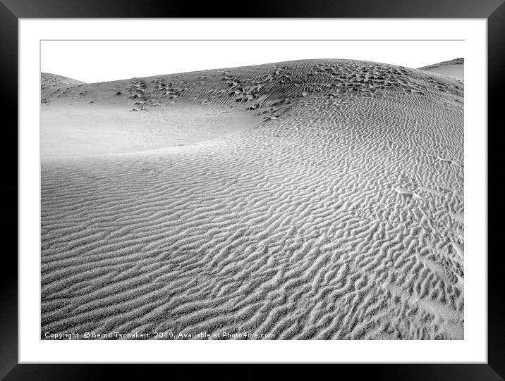Sand Dunes, Maspalomos, La Palm, Canary Islands Framed Mounted Print by Bernd Tschakert