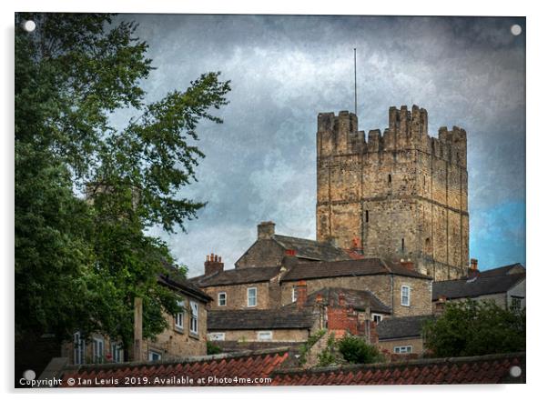 Richmond Castle Keep Acrylic by Ian Lewis