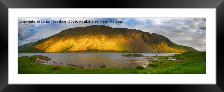 Wastwater and the Screes, Lake District, England Framed Mounted Print by Bernd Tschakert