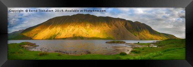 Wastwater and the Screes, Lake District, England Framed Print by Bernd Tschakert
