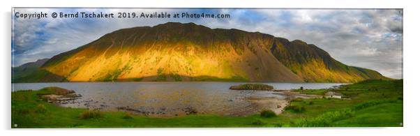 Wastwater and the Screes, Lake District, England Acrylic by Bernd Tschakert