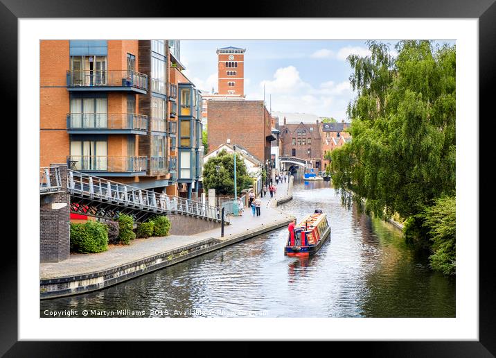 The Worcester and Birmingham Canal Framed Mounted Print by Martyn Williams