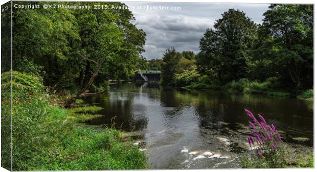 The River Don at Aldwarke Lock, Rotherham Canvas Print by K7 Photography