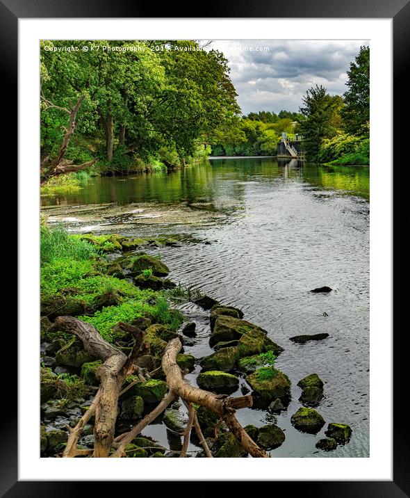 Late Summer on the River Don Framed Mounted Print by K7 Photography