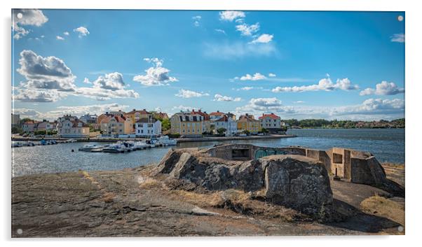 Karlskrona Stakholmen Island Bunker Acrylic by Antony McAulay