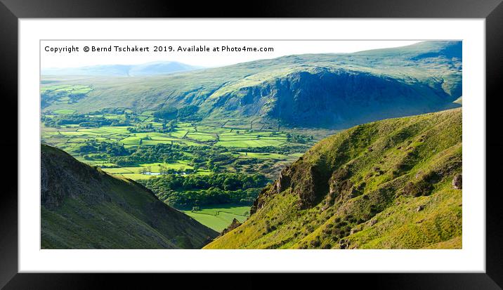 Wasdale Valley, Lake District, England Framed Mounted Print by Bernd Tschakert