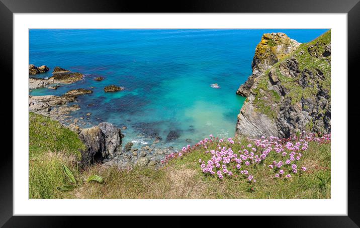 Atlantic Ocean Framed Mounted Print by Brenda Belcher