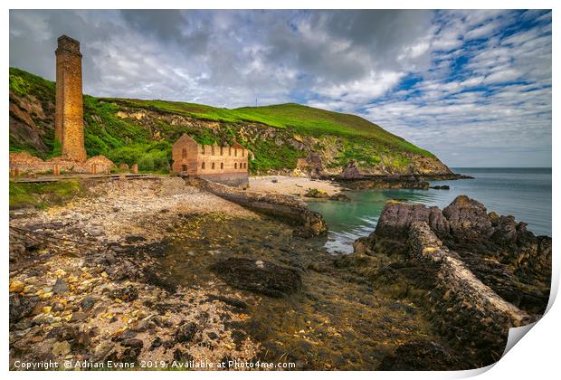 Porth Wen Brickworks Anglesey Print by Adrian Evans