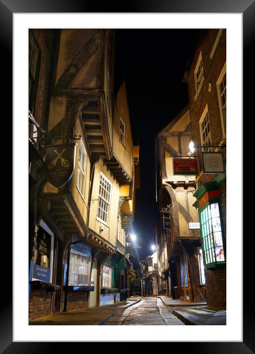 The Shambles, York Framed Mounted Print by JC studios LRPS ARPS