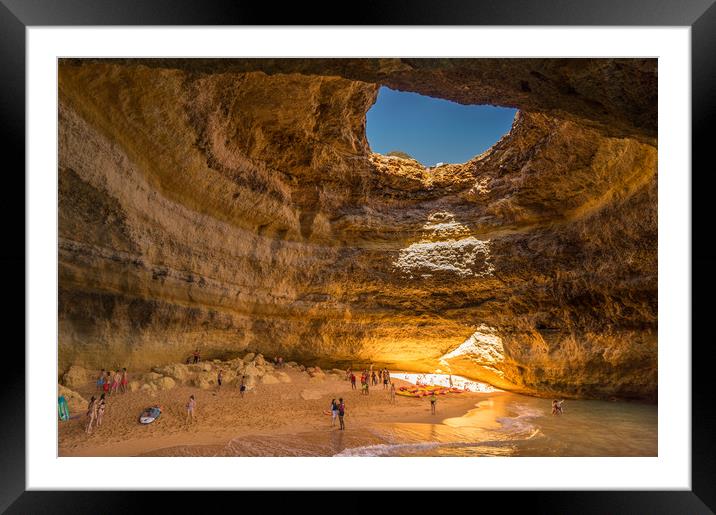 The Benagil Cave Framed Mounted Print by Naylor's Photography