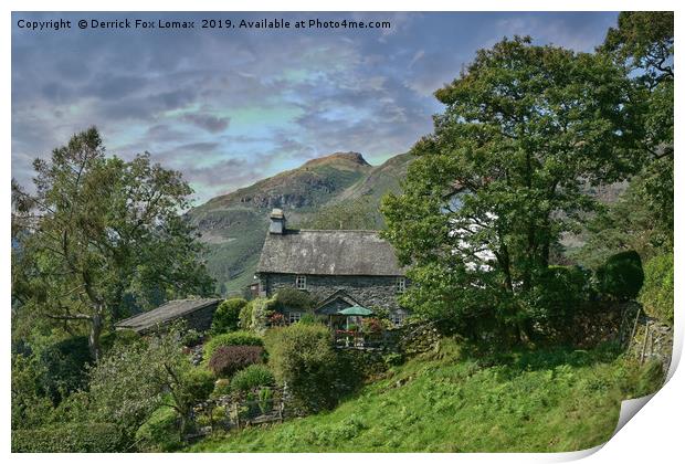 Great Langdale in the lake disrtict Print by Derrick Fox Lomax