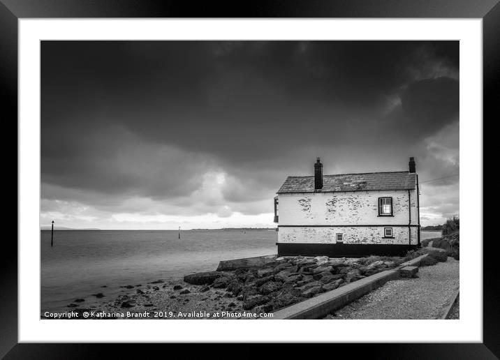 The Watch House along Lepe Beach, Hampshire Framed Mounted Print by KB Photo