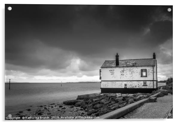 The Watch House along Lepe Beach, Hampshire Acrylic by KB Photo