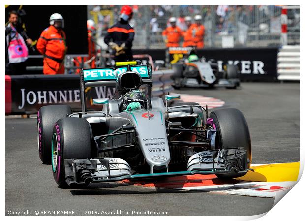 Nico Rosberg - Monaco 2016                       Print by SEAN RAMSELL