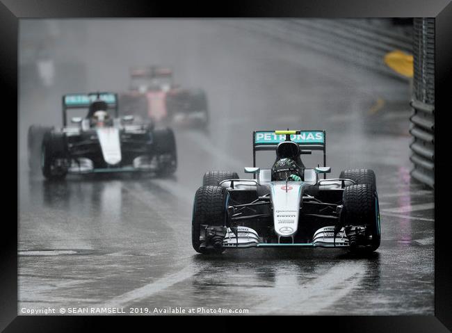 Nico Rosberg - Monaco 2016                         Framed Print by SEAN RAMSELL