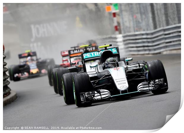 Nico Erik Rosberg - Monaco 2016                    Print by SEAN RAMSELL