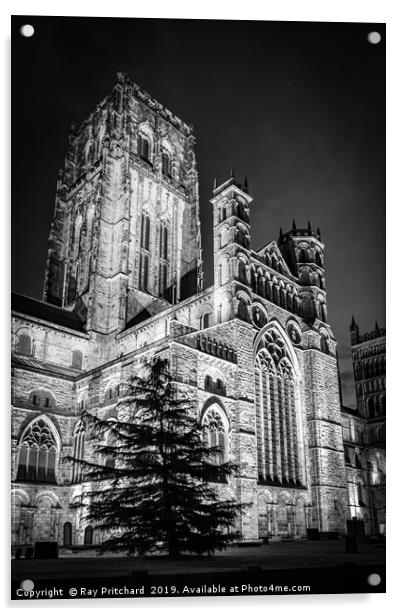 Durham Cathedral at Night Acrylic by Ray Pritchard