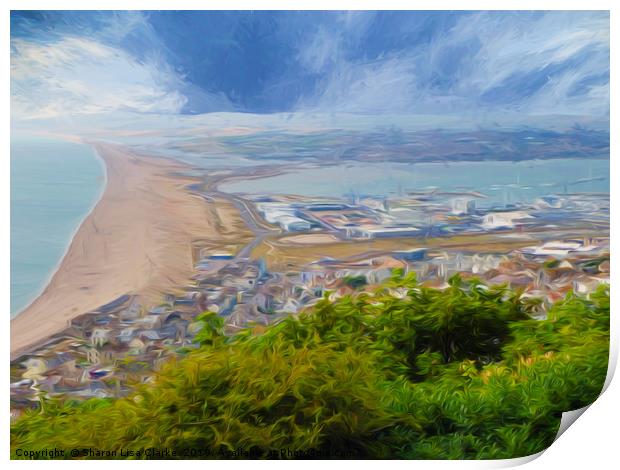 Portland Harbour Print by Sharon Lisa Clarke