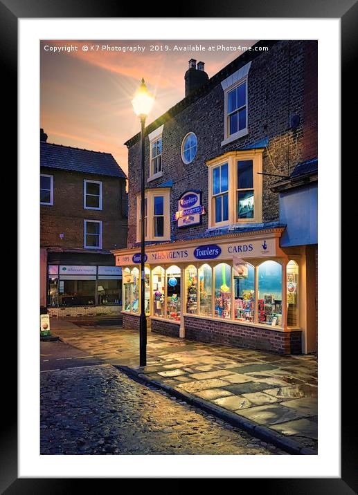 Thirsk Market Place Framed Mounted Print by K7 Photography