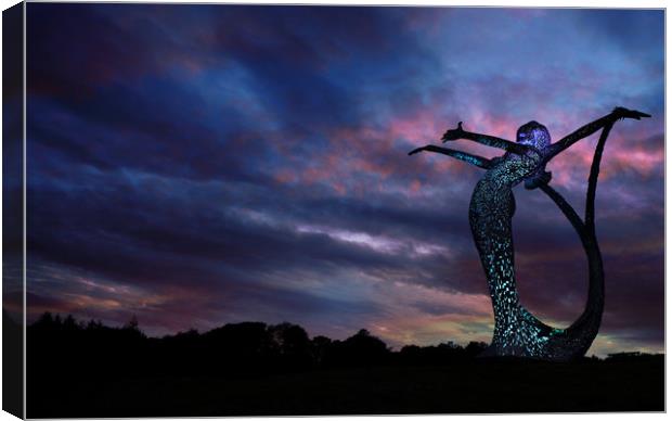 Aria. Angel of the North Canvas Print by JC studios LRPS ARPS