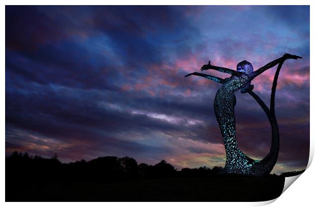 Aria. Angel of the North Print by JC studios LRPS ARPS