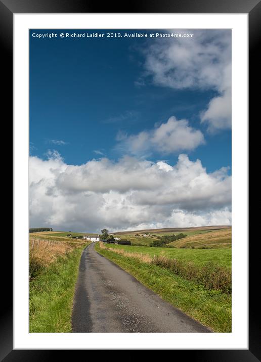 Into Ettersgill under a Big Sky 2 Framed Mounted Print by Richard Laidler