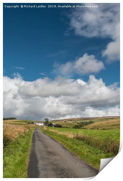 Into Ettersgill under a Big Sky 2 Print by Richard Laidler